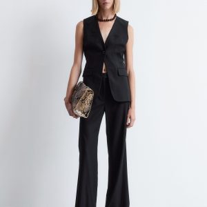 Wool-Blend Tailored Waistcoat