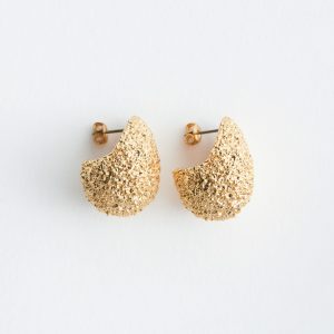 Textured Dome Earrings