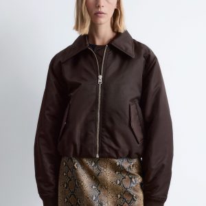 Cropped Bomber Jacket