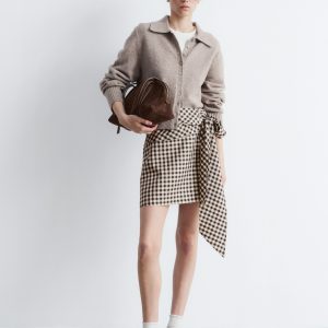 Knitted Collar Cardigan