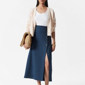 A-Line Midi Skirt
