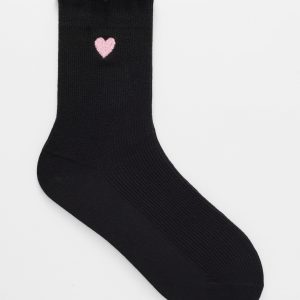 Embroidered Frill Socks