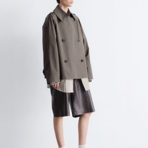 Double-Breasted Trench Jacket