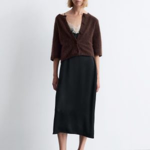 Knitted Mohair-Blend Cardigan