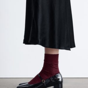 Mary-Jane Leather Pumps