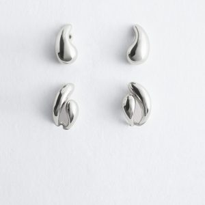Dome Earrings Set