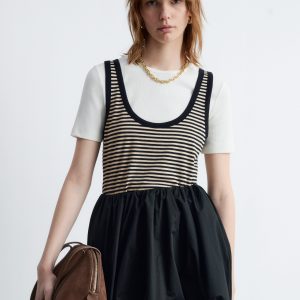 Contrast-Trim Tank Top