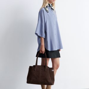 Suede Tote Bag