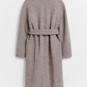 Voluminous Belted Wool Coat