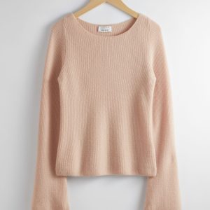 Bell Sleeve Cashmere Sweater