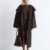 Shawl-Collar Wool Maxi Coat