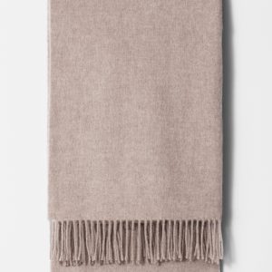 Fringed Wool Blanket Scarf