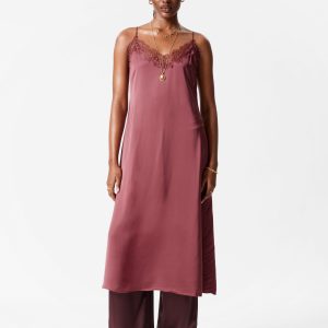 Satin Slip Midi Dress