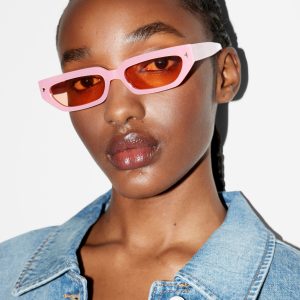 Narrow-Frame Acetate Sunglasses