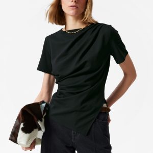 Draped Asymmetric T-shirt
