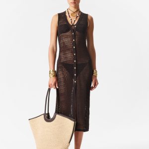 Open-Knit Maxi Dress