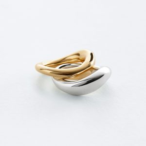 Contrasting Irregular Ring Set