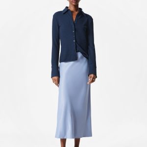 Satin Midi Skirt