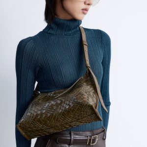 Interwoven Leather Crossbody Bag