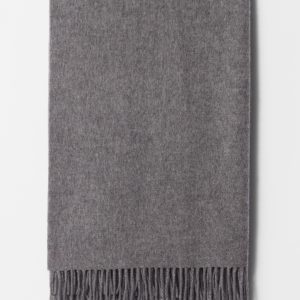 Fringed Wool Blanket Scarf