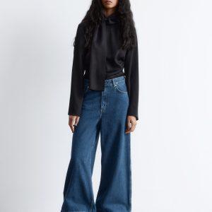 Long Wide-Leg Jeans