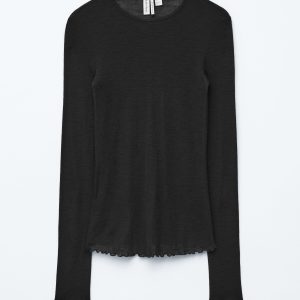 Long-Sleeve Wool Top