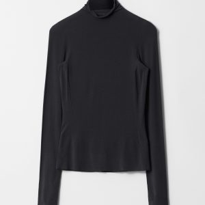 Slim-Fit Turtleneck Top