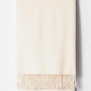 Fringed Wool Blanket Scarf
