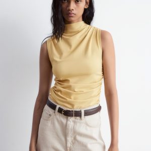 Sleeveless Mock-Neck Top