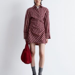 Wrap Shirt Mini Dress