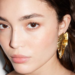 Oversized Leaf Clip Earrings