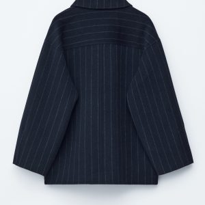 Cocoon-Shaped Wool Jacket