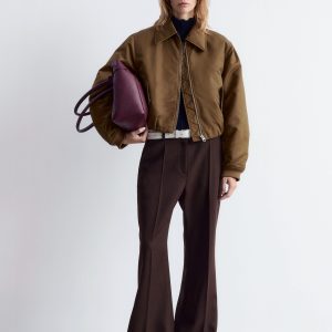 Cropped Bomber Jacket