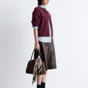 Alpaca-Blend Knitted Cardigan