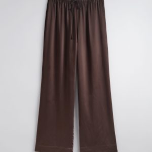 Satin Drawstring Trousers