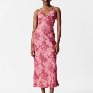 Satin Slip Midi Dress