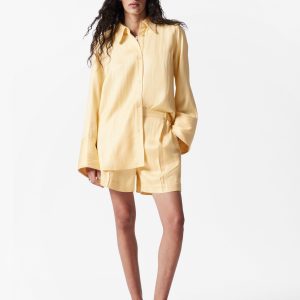 Press-Crease Jacquard Shorts