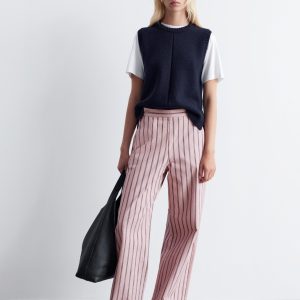 Striped Cotton Trousers