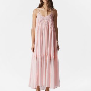 Strappy Embroidered Maxi dress