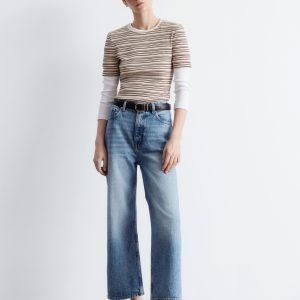 Cropped Wide-Leg Jeans