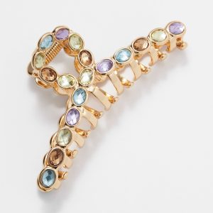 Vibrant Crystal Hair Claw