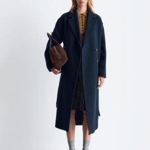Voluminous Belted Wool Coat