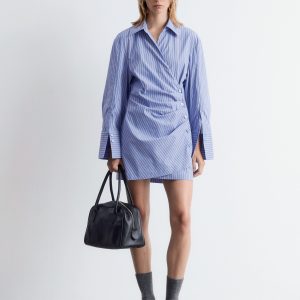 Wrap Shirt Mini Dress