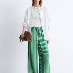 Drawstring Satin Trousers