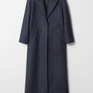 Single-Breasted Wool Coat