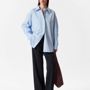 Wide Press-Crease Trousers