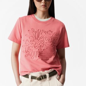 Floral-Appliqué T-Shirt