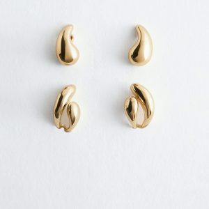 Dome Earrings Set
