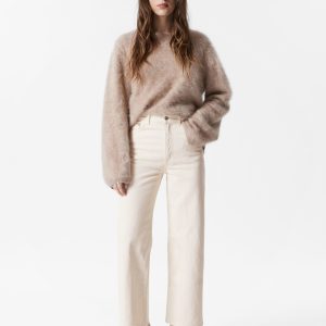 Cropped Wide-Leg Jeans