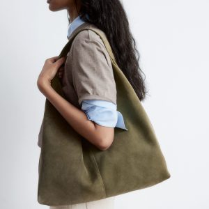 Large Suede Tote Bag